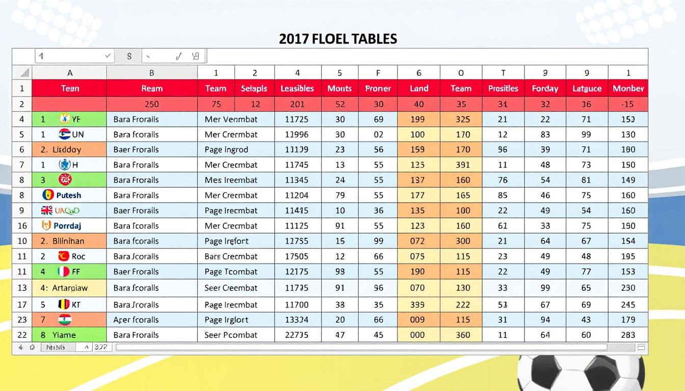 Fußball Tabelle Excel Vorlage hier kostenlos downloaden