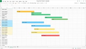 Gantt Diagramm Kalenderwoche Excel Vorlage hier kostenlos downloaden