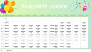 Geburtstagskalender Excel Vorlage hier kostenlos downloaden