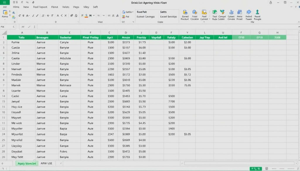 Getränkeliste Excel Vorlage hier kostenlos downloaden