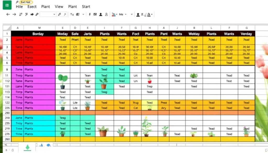 Gießkalender Excel Vorlage hier kostenlos downloaden