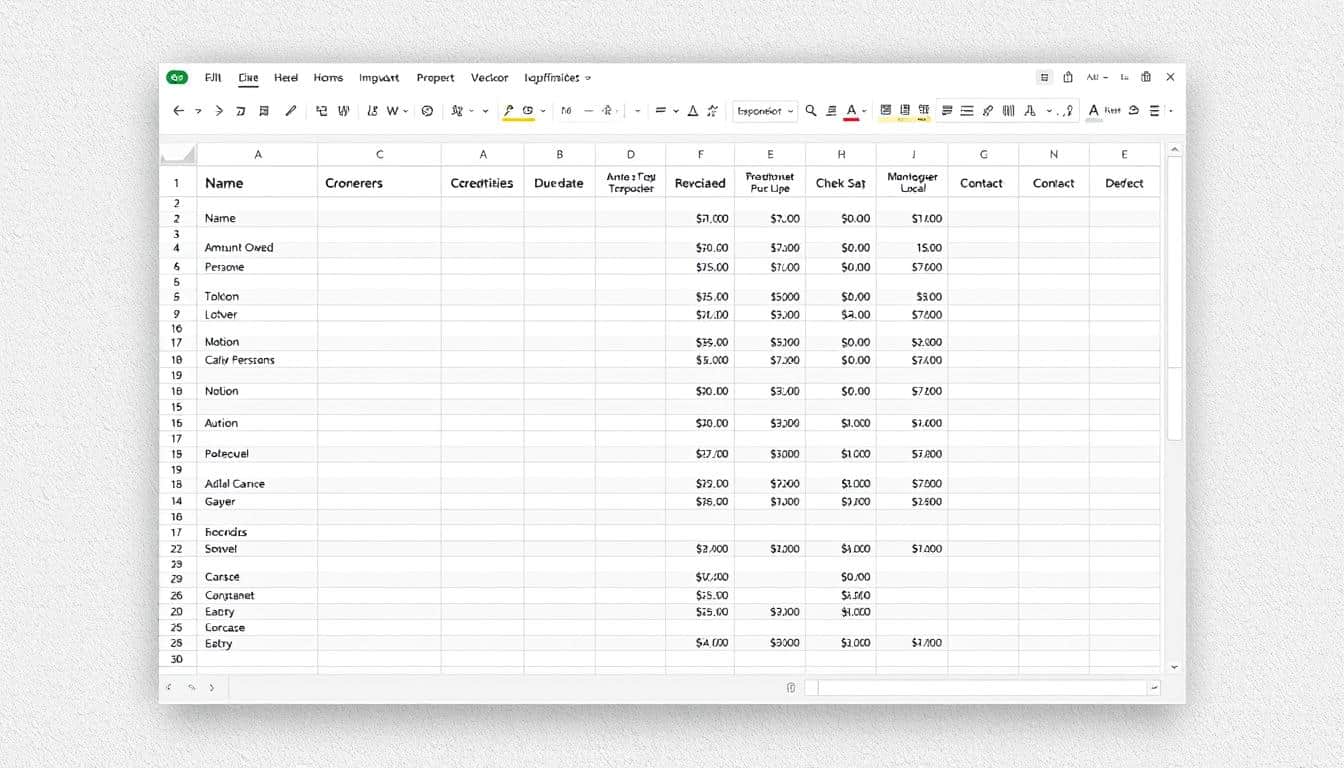 Gläubigerliste Excel Vorlage hier kostenlos downloaden