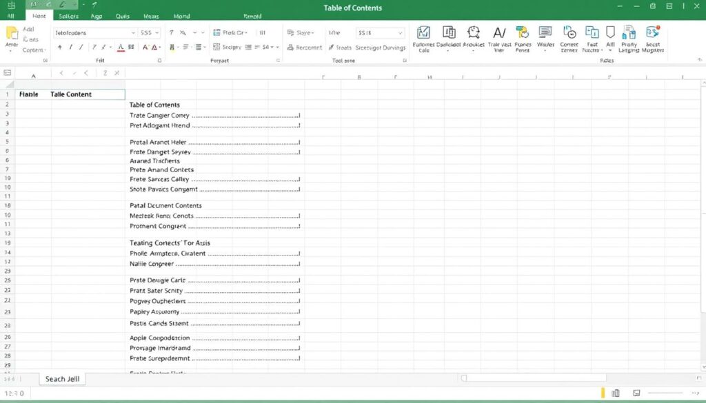 Inhaltsverzeichnis Excel Vorlage hier kostenlos downloaden