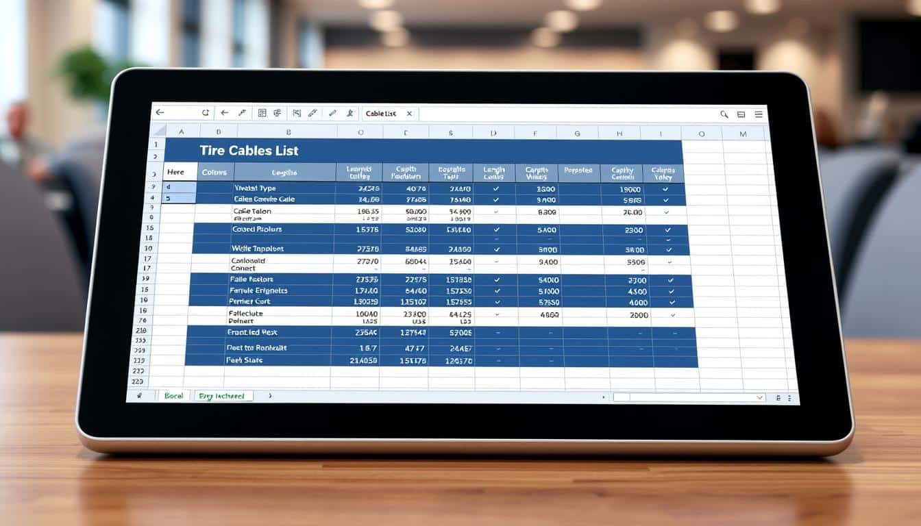 Kabelliste Excel Vorlage hier kostenlos downloaden