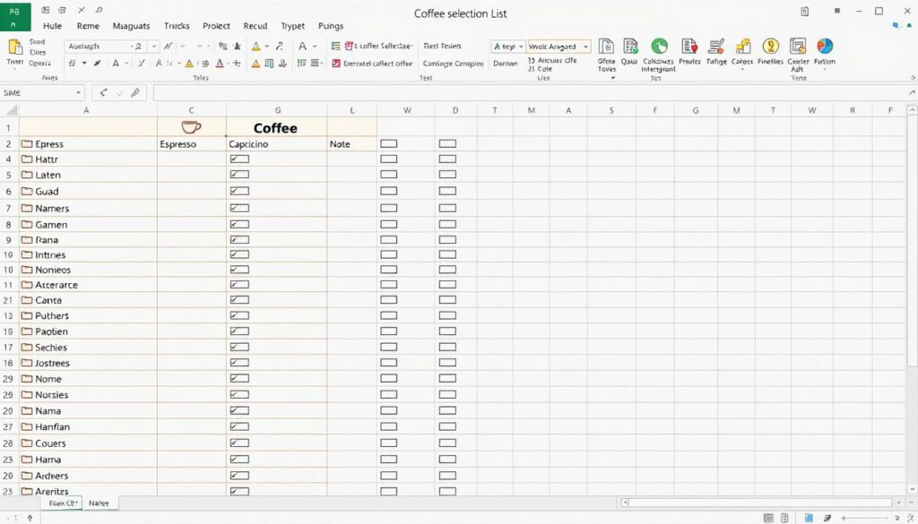 Kaffeeliste Excel Vorlage hier kostenlos downloaden