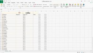 Kaffeeliste Excel Vorlage hier kostenlos downloaden