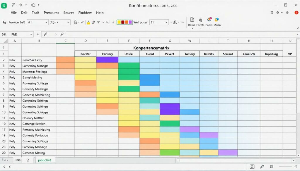 Kompetenzmatrix Excel Vorlage hier kostenlos downloaden