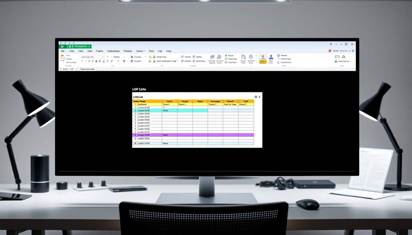 LOP Liste Excel Vorlage hier kostenlos downloaden