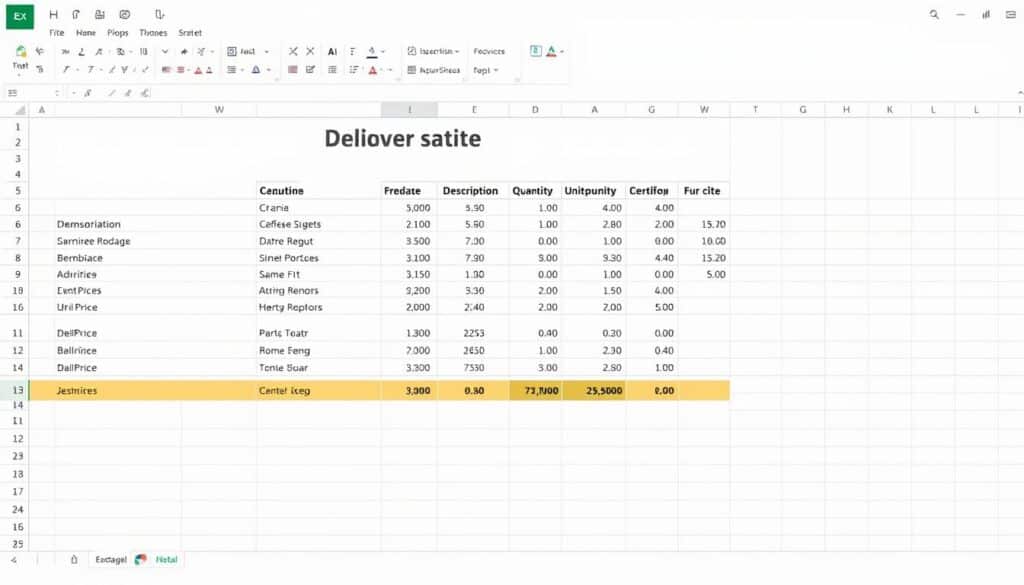 Lieferschein Excel Vorlage hier kostenlos downloaden