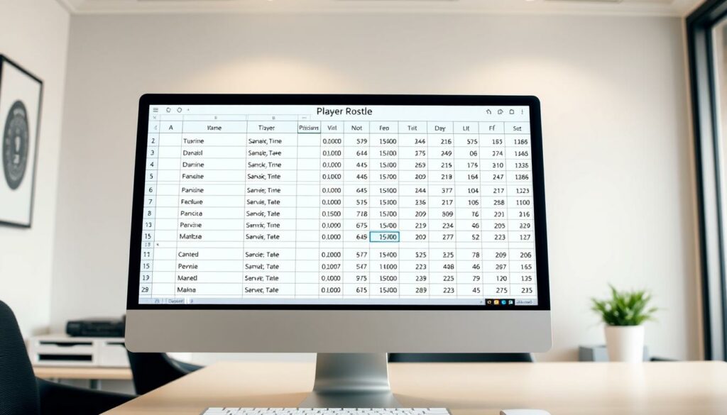 Mannschaftsliste Excel Vorlage hier kostenlos downloaden