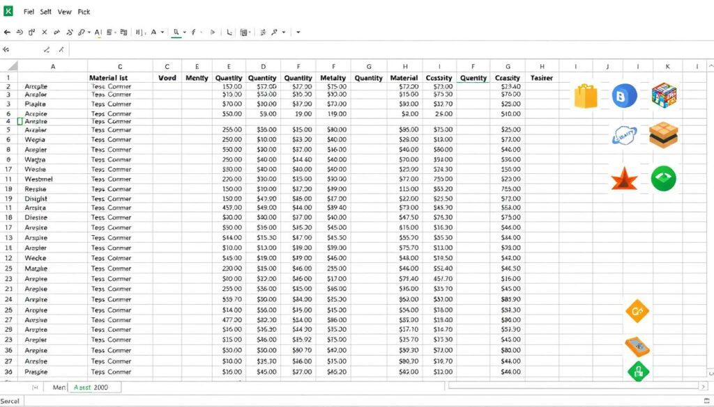 Materialliste Excel Vorlage hier kostenlos downloaden