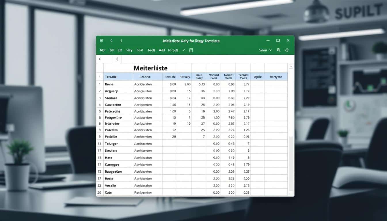 Mieterliste Excel Vorlage hier kostenlos downloaden