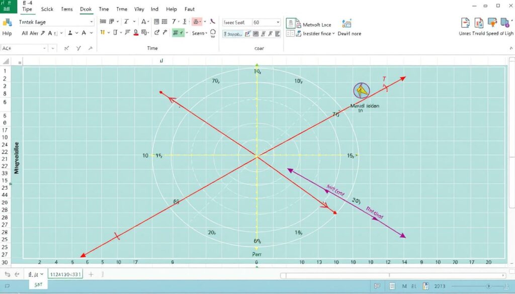 Minkowski Diagramm Excel Vorlage hier kostenlos downloaden