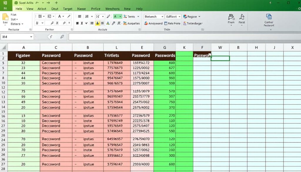 Passwort Tabelle Excel Vorlage hier kostenlos downloaden