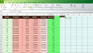 Passwort Tabelle Excel Vorlage hier kostenlos downloaden