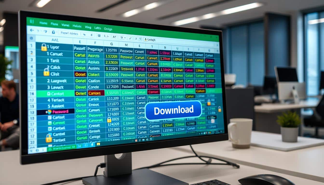 Passwortliste Excel Vorlage hier kostenlos downloaden
