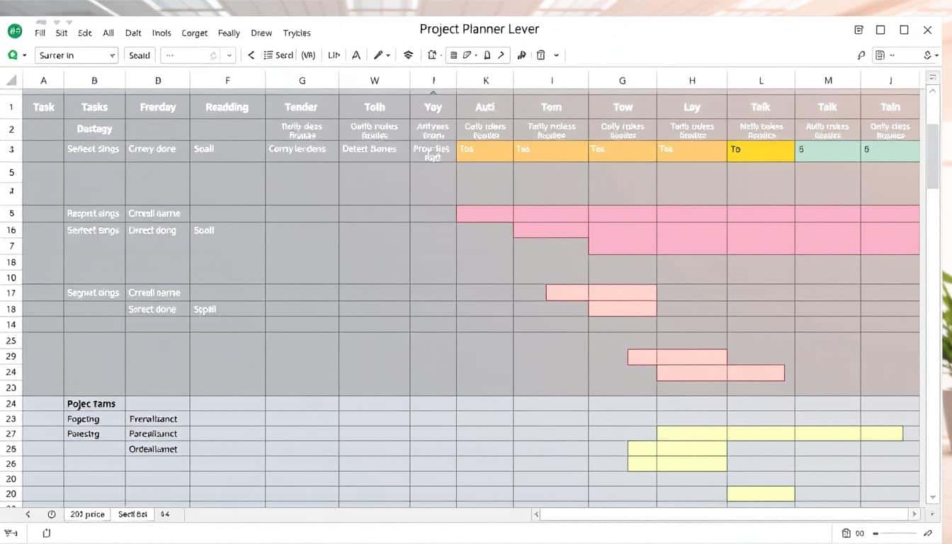 Projektplaner Excel Vorlage hier kostenlos downloaden