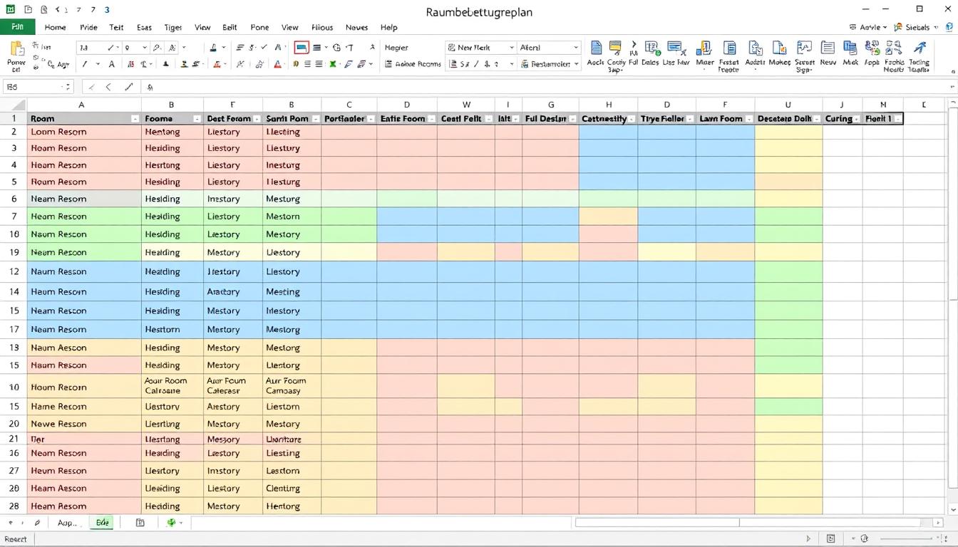 Raumbelegungsplan Excel Vorlage hier kostenlos downloaden