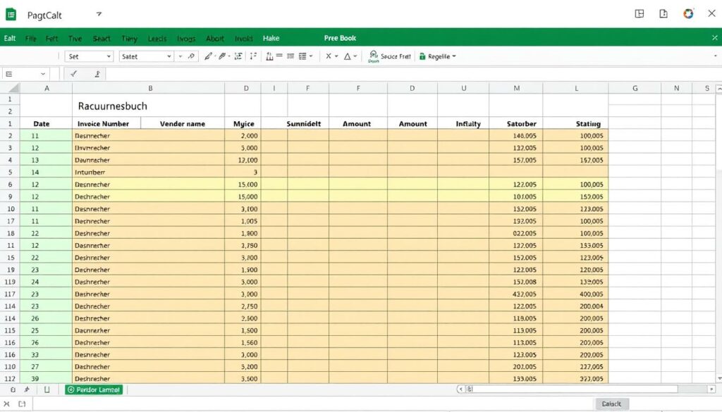 Rechnungseingangsbuch Excel Vorlage hier kostenlos downloaden