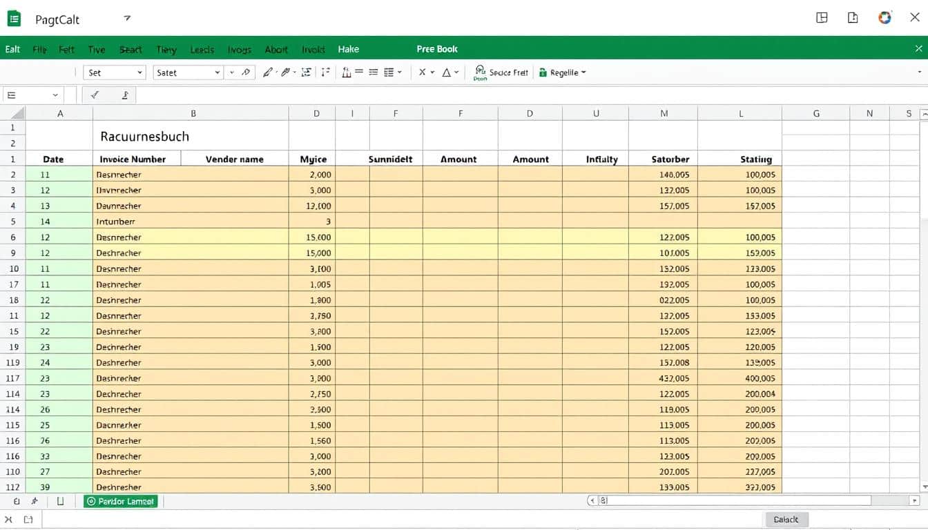 Rechnungseingangsbuch Excel Vorlage hier kostenlos downloaden