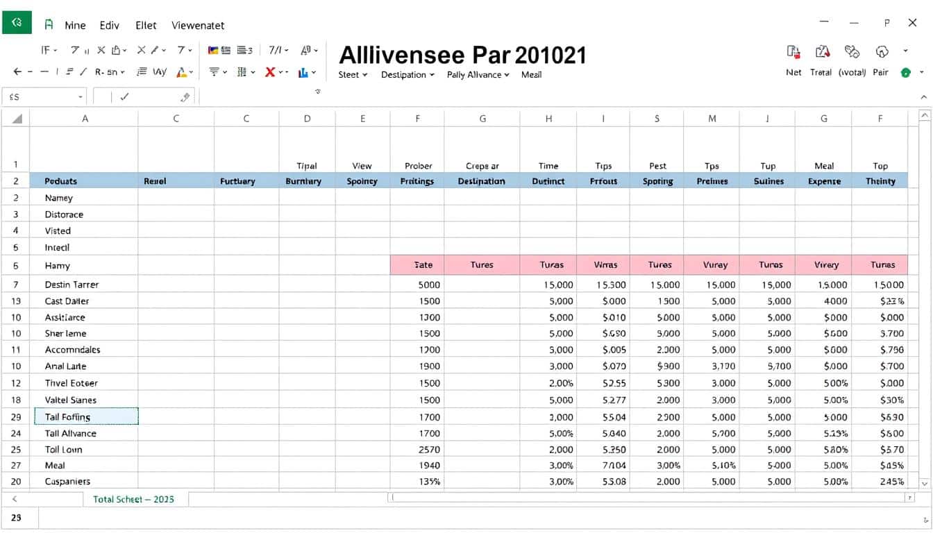 Reisekostenabrechnung 2025 Excel Vorlage hier kostenlos downloaden