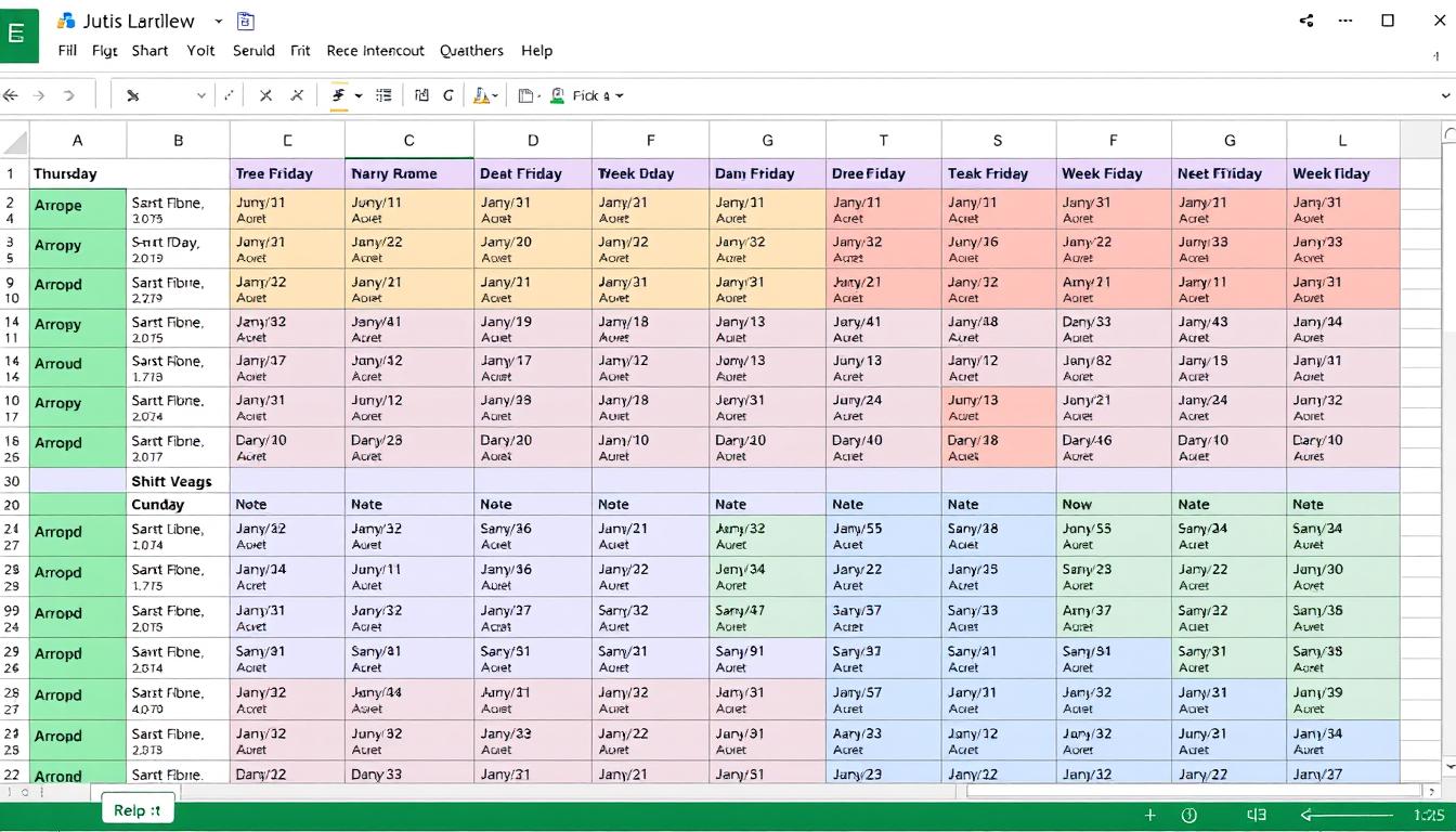 Schichtplan 2 Schichten Excel Vorlage hier kostenlos downloaden