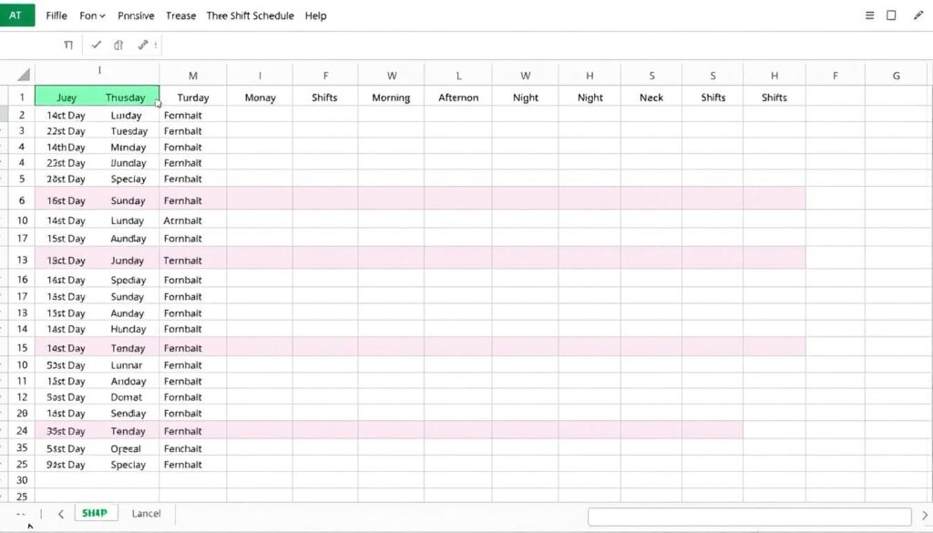 Schichtplan 3 Schichten Excel Vorlage hier kostenlos downloaden