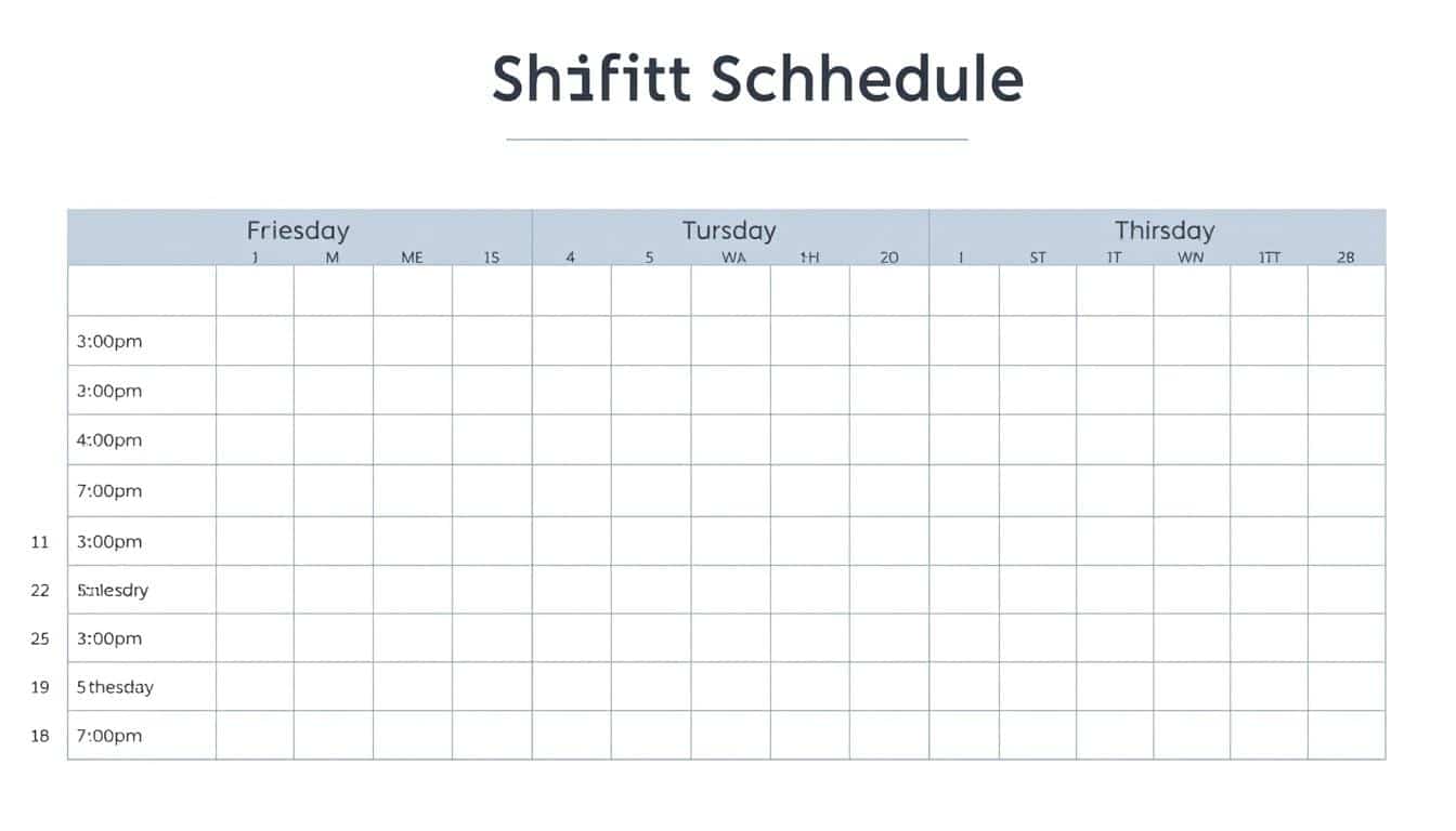 Schichtplan 3 Schichten Excel Vorlage hier kostenlos downloaden