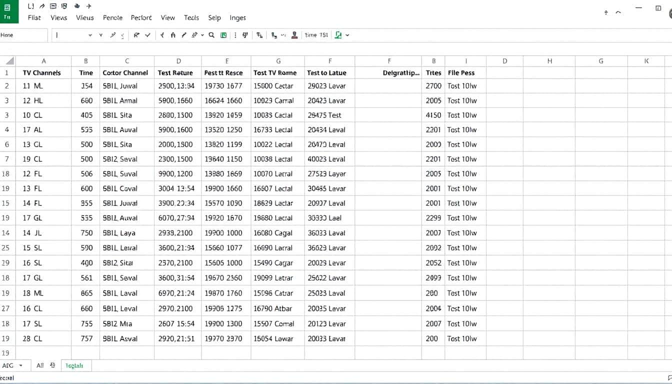 TV Senderliste Excel Vorlage hier kostenlos downloaden