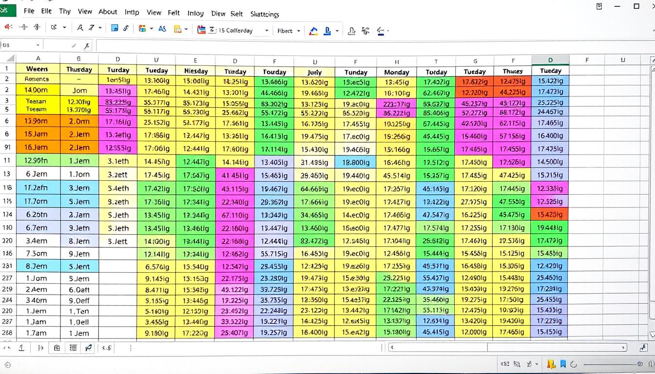 Timetable Excel Vorlage hier kostenlos downloaden