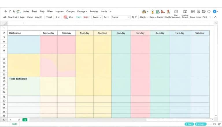 Urlaubsliste 1 Excel Vorlage kostenlos downloaden