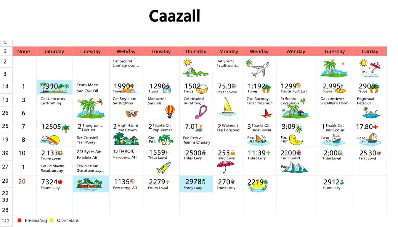 Urlaubsplan Excel Vorlage hier kostenlos downloaden