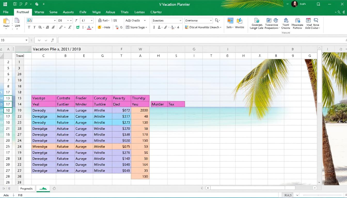 Urlaubsplanung Excel Vorlage hier kostenlos downloaden