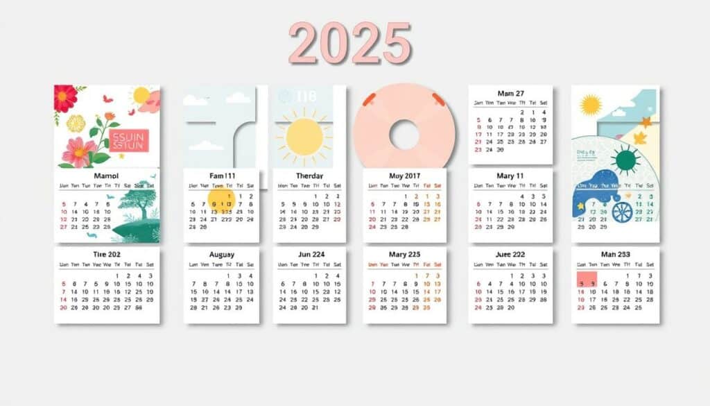 Wandkalender 2025 Excel Vorlage hier kostenlos downloaden