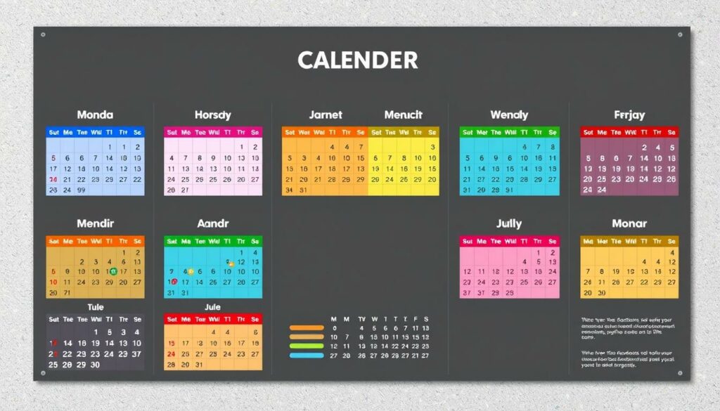 Wandkalender Excel Vorlage hier kostenlos downloaden