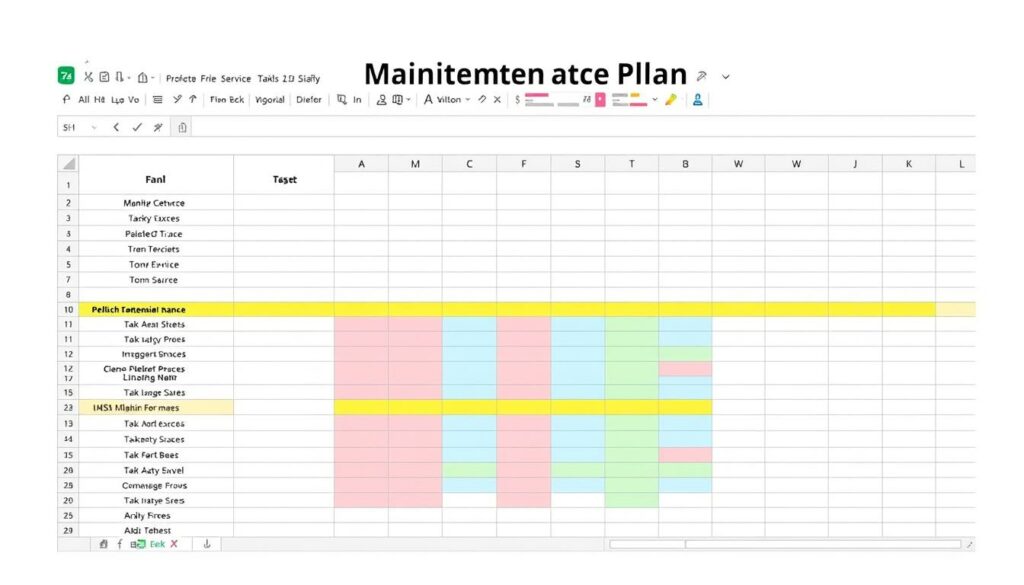 Wartungsplan Excel Vorlage hier kostenlos downloaden