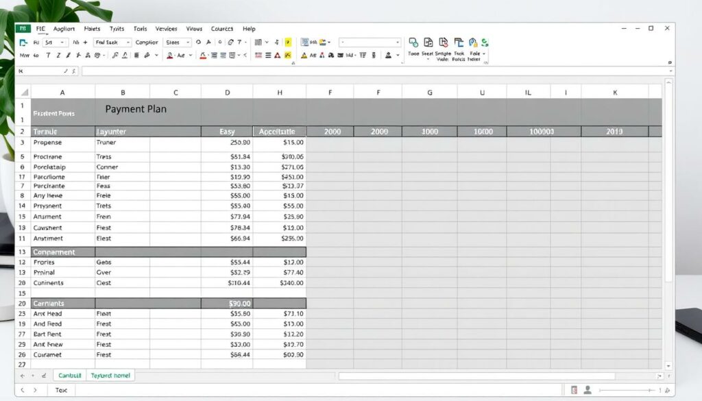 Zahlungsplan Excel Vorlage hier kostenlos downloaden