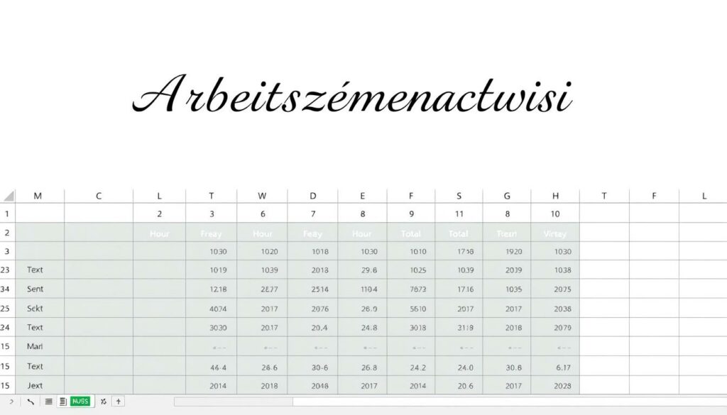 Arbeitszeitnachweis 2025 Excel Vorlage hier kostenlos downloaden