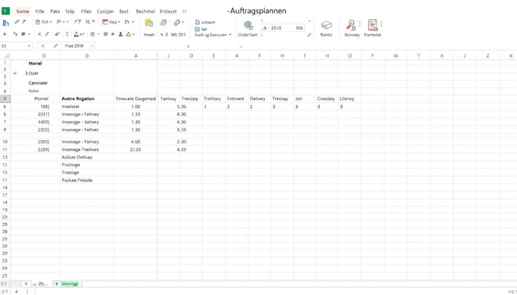 Auftragsplanung Excel Vorlage hier kostenlos downloaden