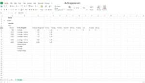 Auftragsplanung Excel Vorlage hier kostenlos downloaden