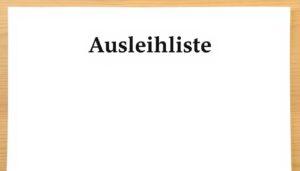 Ausleihliste Excel Vorlage hier kostenlos downloaden