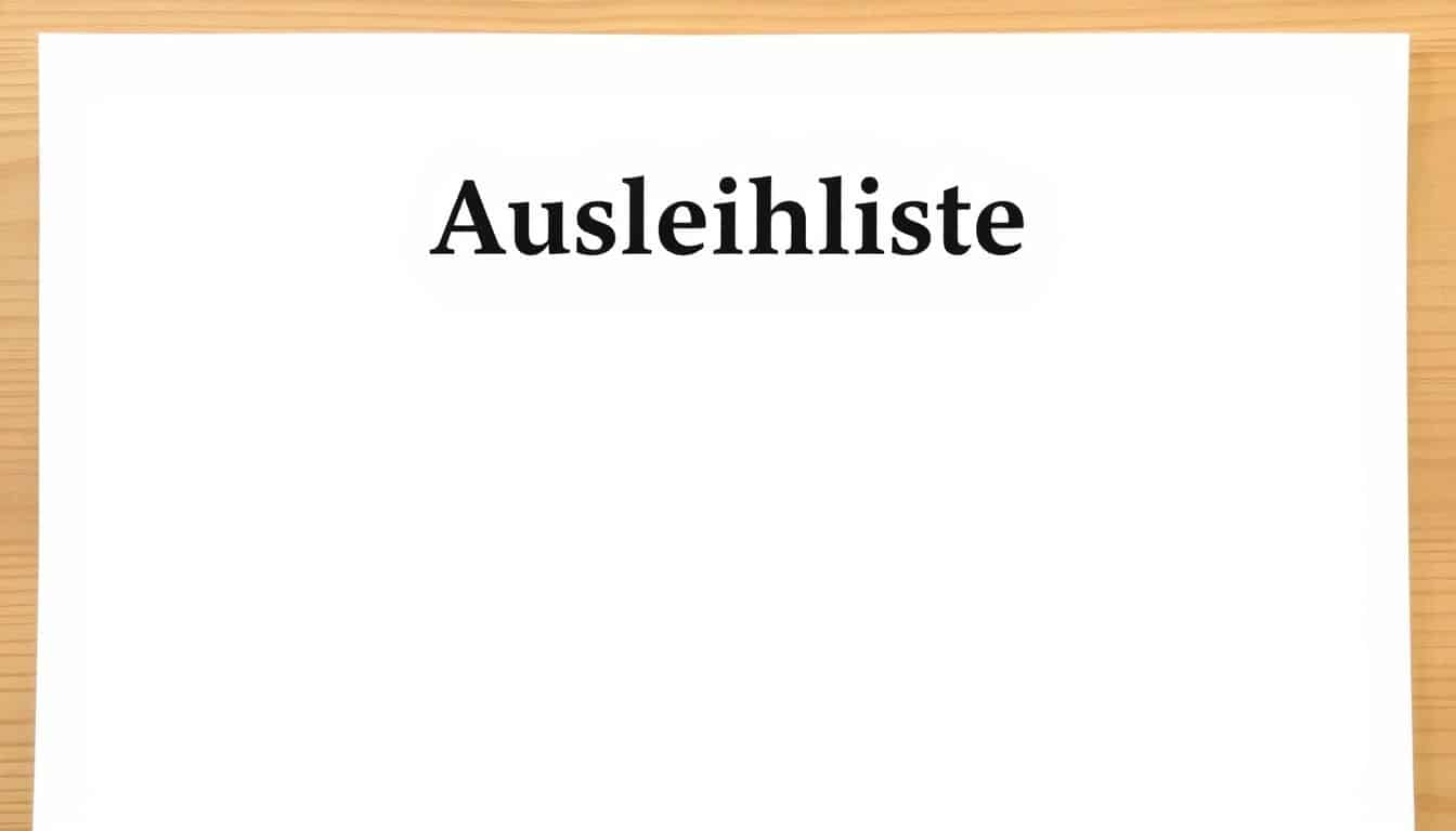 Ausleihliste Excel Vorlage hier kostenlos downloaden