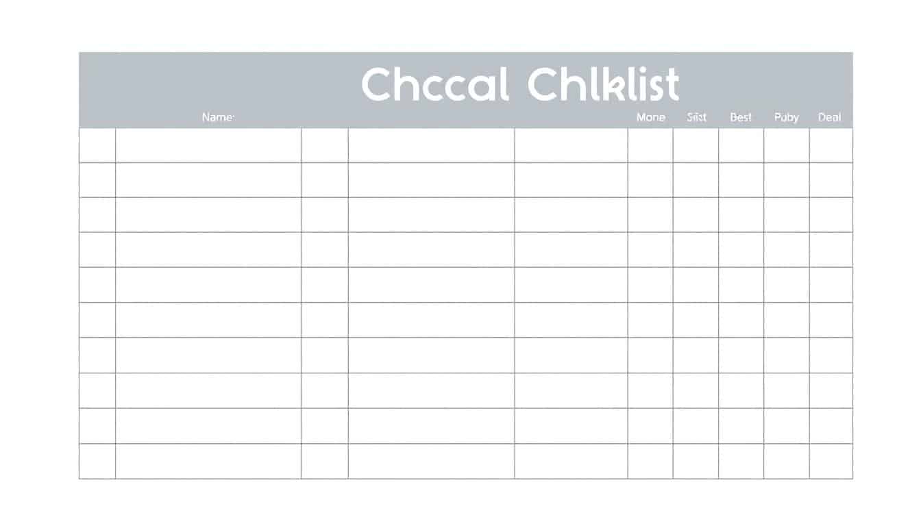 Checkliste erstellen Excel Vorlage hier kostenlos downloaden