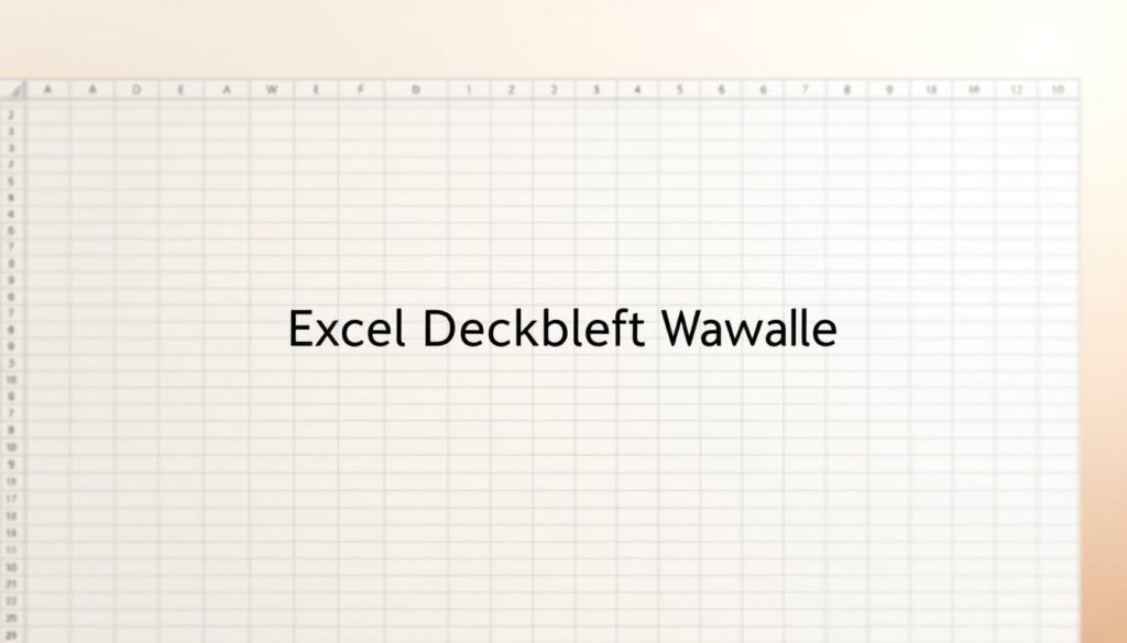 Deckblatt Excel Vorlage hier kostenlos downloaden