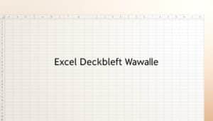 Deckblatt Excel Vorlage hier kostenlos downloaden