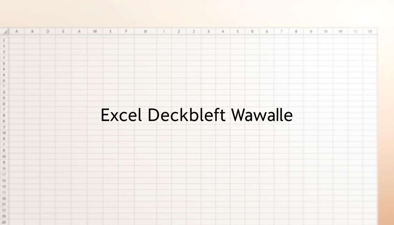 Deckblatt Excel Vorlage hier kostenlos downloaden