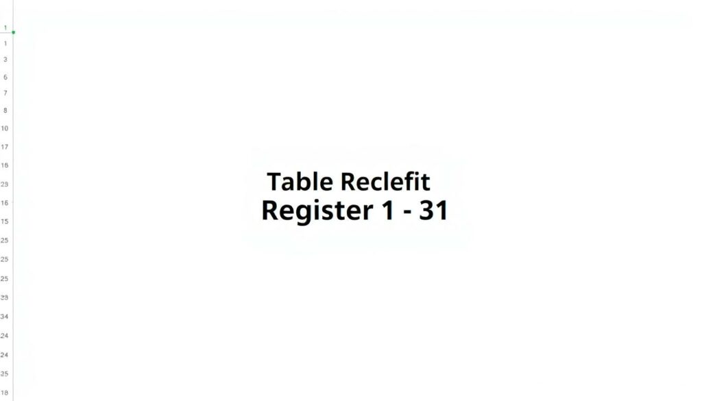 Deckblatt Register 1 31 Excel Vorlage hier kostenlos downloaden