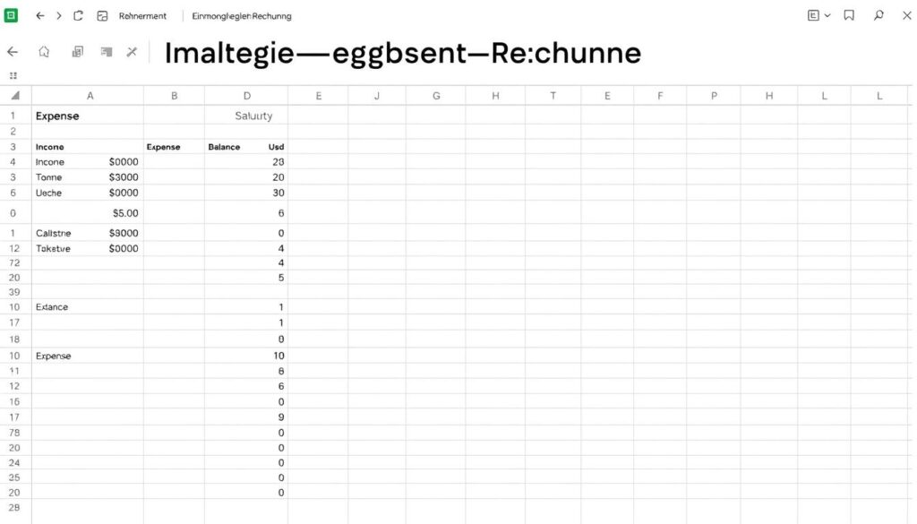 Einnahmen Ausgaben Rechnung  Excel Vorlage hier kostenlos downloaden