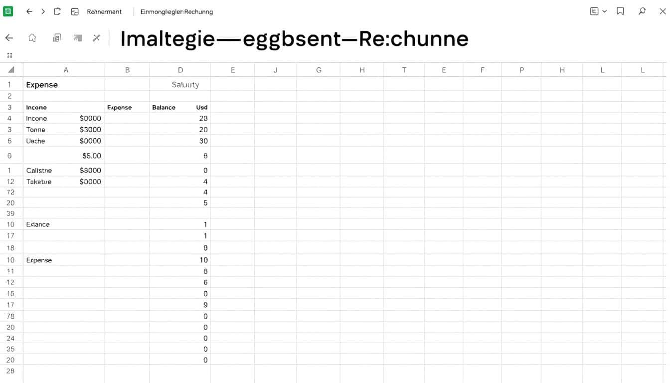 Einnahmen Ausgaben Rechnung  Excel Vorlage hier kostenlos downloaden