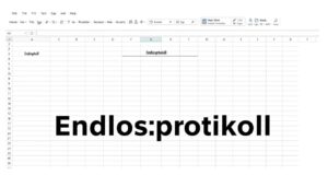 Endlosprotokoll Excel Vorlage hier kostenlos downloaden